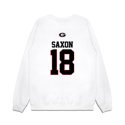 Georgia - NCAA Baseball : TL Saxon - USA Raglan Premium Crewneck Sweatshirt-1