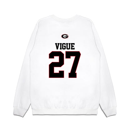 Georgia - NCAA Baseball : Dylan Vigue - USA Raglan Premium Crewneck Sweatshirt-1