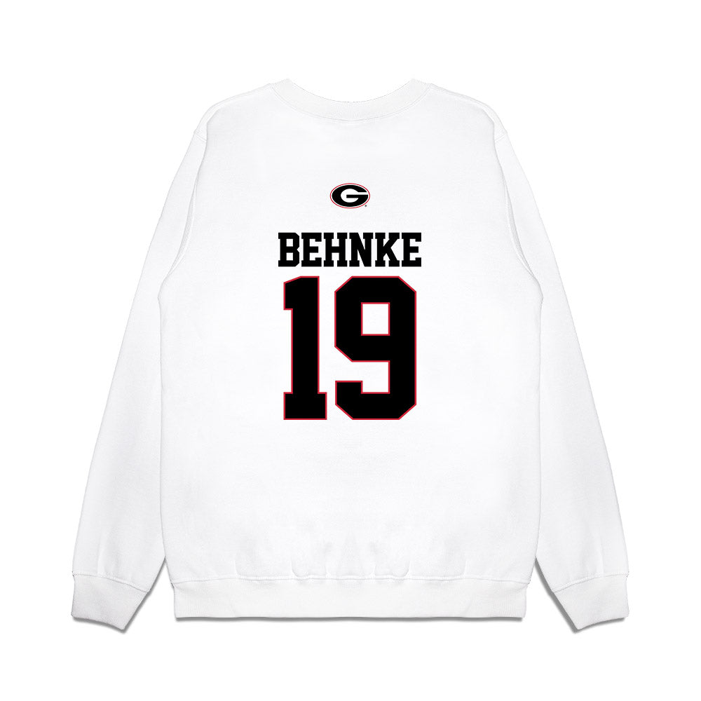Georgia - NCAA Baseball : Andrew Behnke - USA Raglan Premium Crewneck Sweatshirt-1