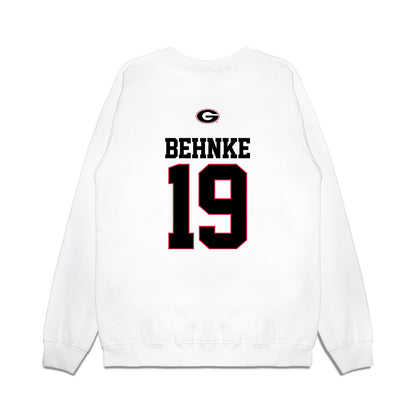 Georgia - NCAA Baseball : Andrew Behnke - USA Raglan Premium Crewneck Sweatshirt-1