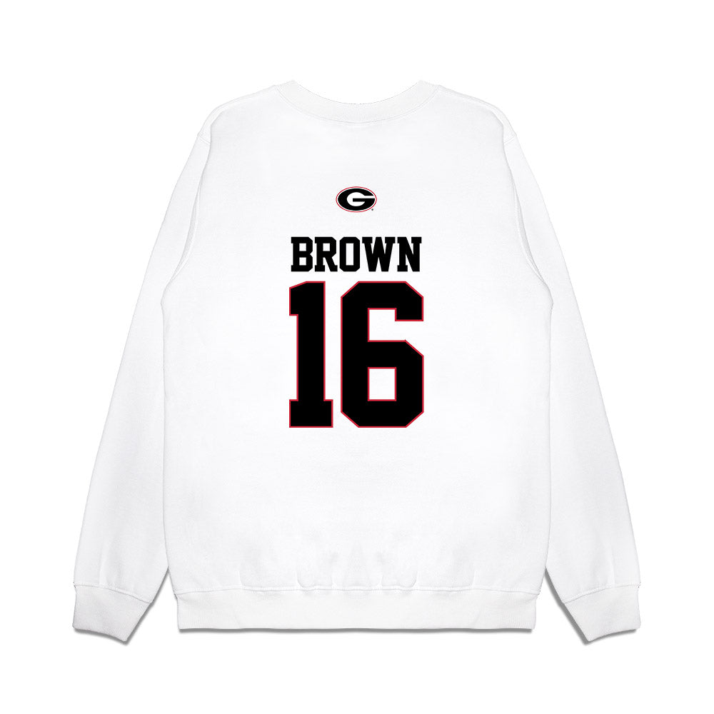 Georgia - NCAA Baseball : Zachary Brown - USA Raglan Premium Crewneck Sweatshirt-1