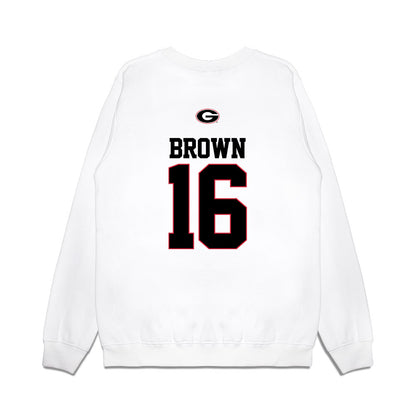 Georgia - NCAA Baseball : Zachary Brown - USA Raglan Premium Crewneck Sweatshirt-1