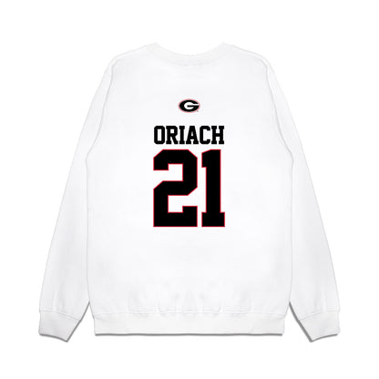Georgia - NCAA Baseball : Jordy Oriach - USA Raglan Premium Crewneck Sweatshirt-1