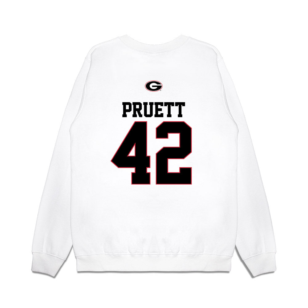 Georgia - NCAA Baseball : Brad Pruett - USA Raglan Premium Crewneck Sweatshirt-1