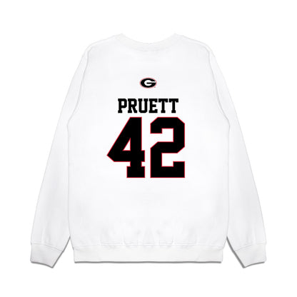 Georgia - NCAA Baseball : Brad Pruett - USA Raglan Premium Crewneck Sweatshirt-1
