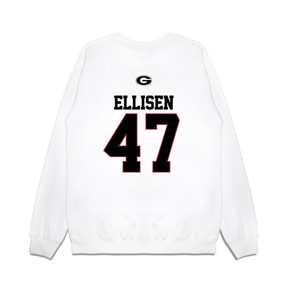 Georgia - NCAA Baseball : Thomas Ellisen - USA Raglan Premium Crewneck Sweatshirt-1