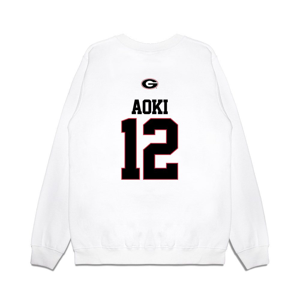 Georgia - NCAA Baseball : Caden Aoki - USA Raglan Premium Crewneck Sweatshirt-1