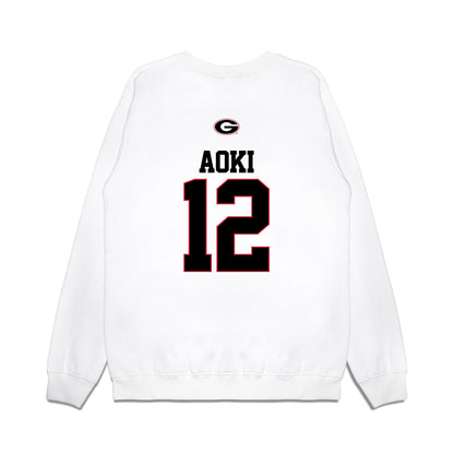 Georgia - NCAA Baseball : Caden Aoki - USA Raglan Premium Crewneck Sweatshirt-1