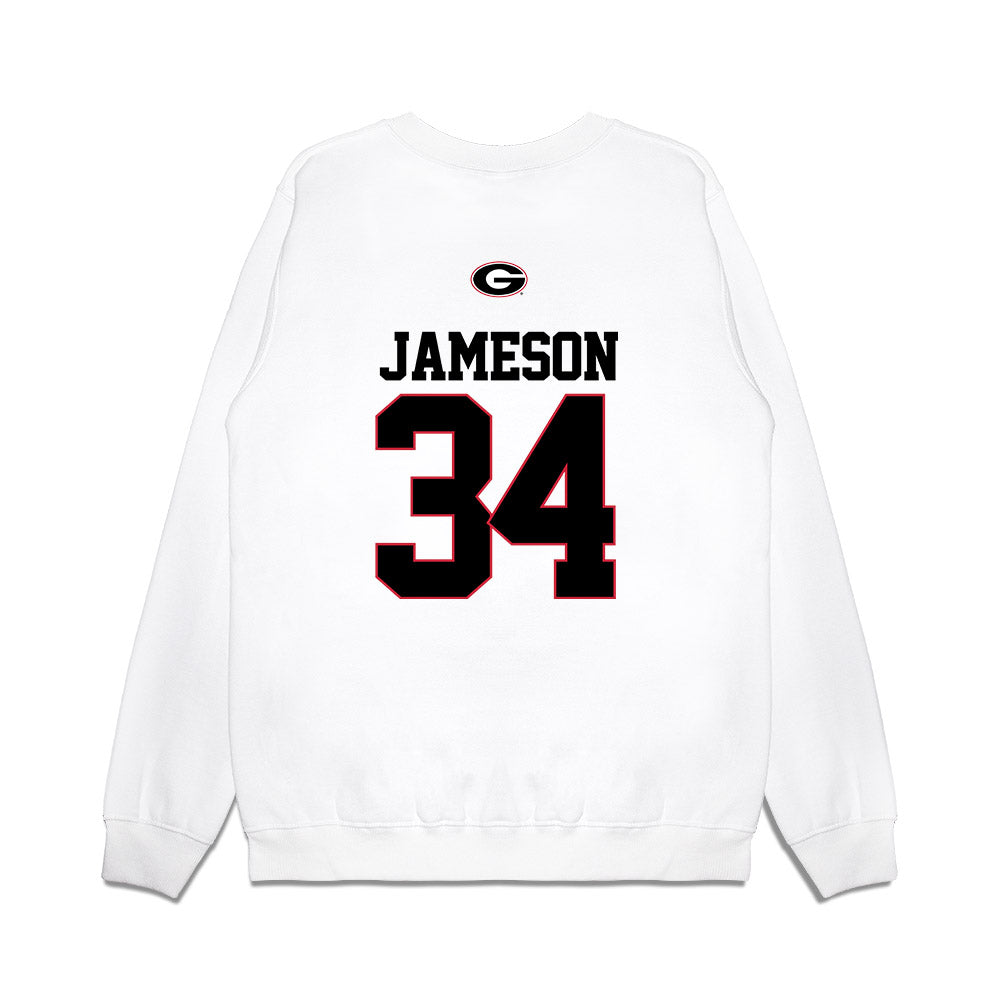 Georgia - NCAA Baseball : Caleb Jameson - USA Raglan Premium Crewneck Sweatshirt-1