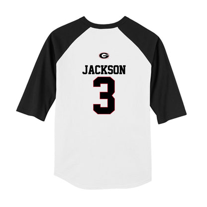 Georgia - NCAA Baseball : Daniel Jackson - USA Raglan Youth Raglan T-Shirt-1