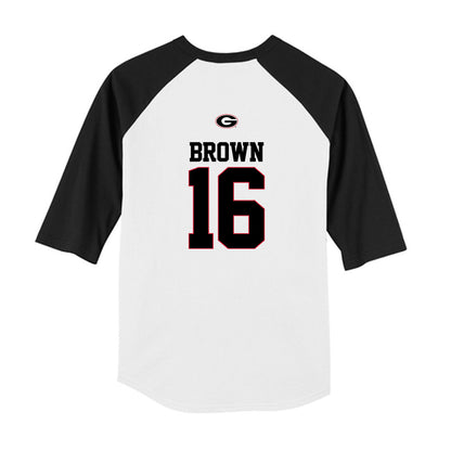 Georgia - NCAA Baseball : Zachary Brown - USA Raglan Youth Raglan T-Shirt-1