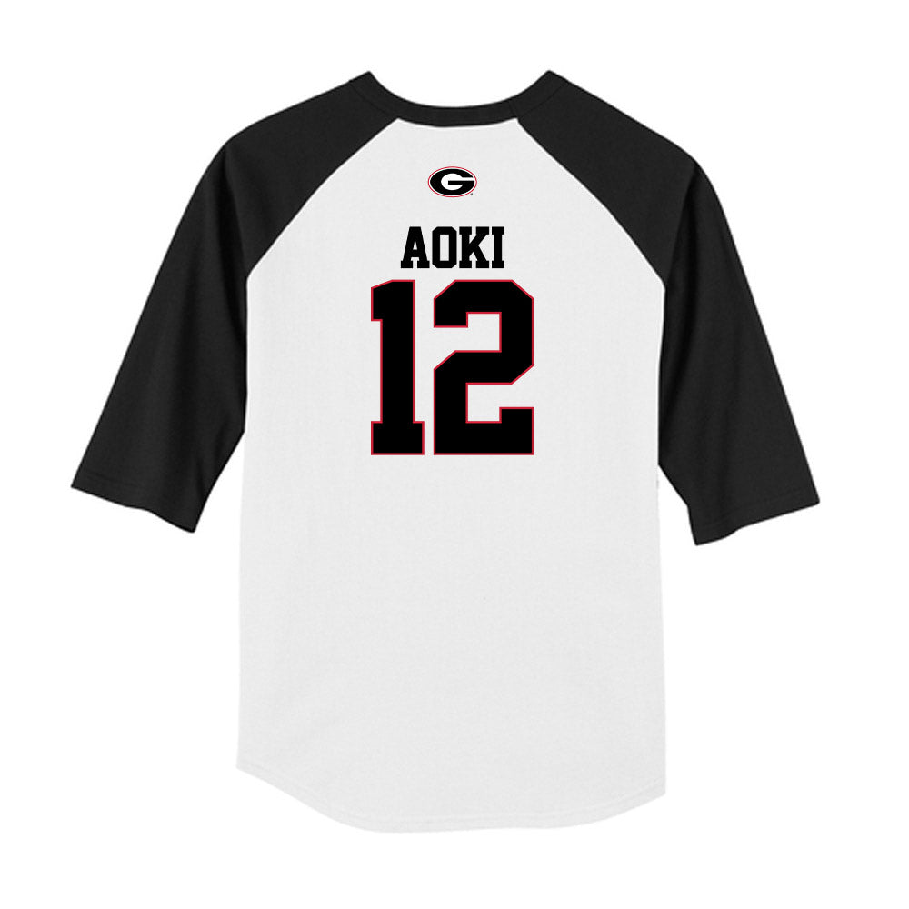 Georgia - NCAA Baseball : Caden Aoki - USA Raglan Raglan Shirt-1