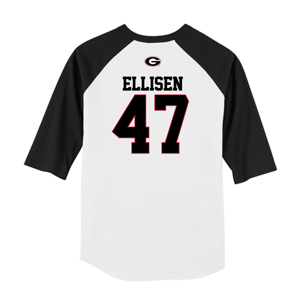 Georgia - NCAA Baseball : Thomas Ellisen - USA Raglan Raglan Shirt-1