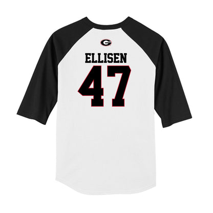 Georgia - NCAA Baseball : Thomas Ellisen - USA Raglan Raglan Shirt-1