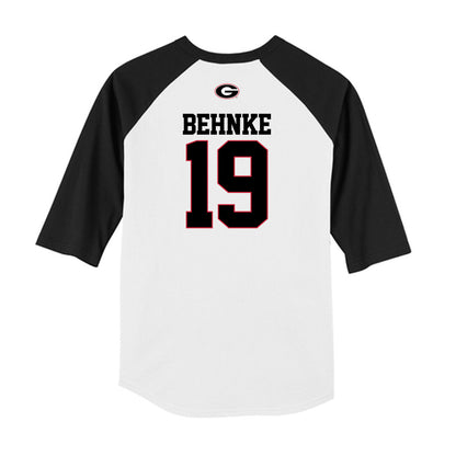 Georgia - NCAA Baseball : Andrew Behnke - USA Raglan Raglan Shirt-1