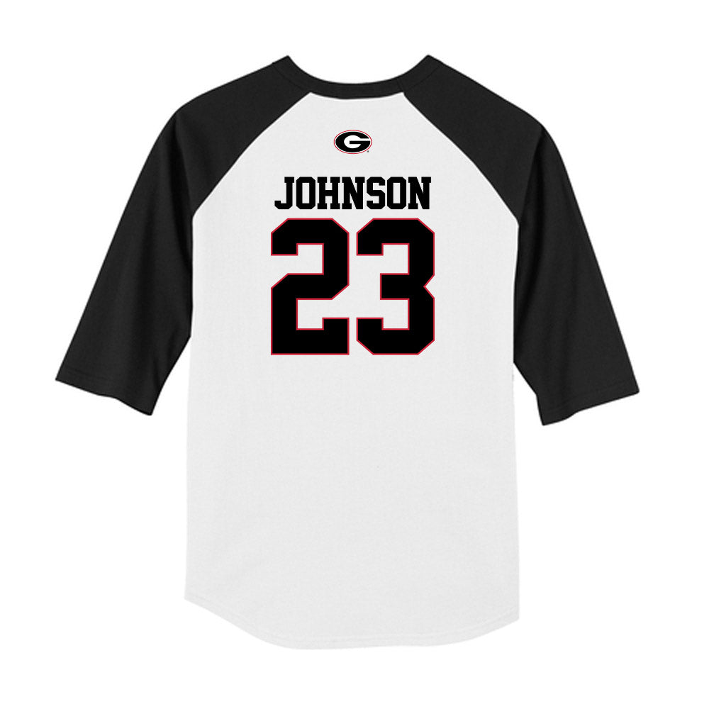 Georgia - NCAA Baseball : Cole Johnson - USA Raglan Raglan Shirt-1