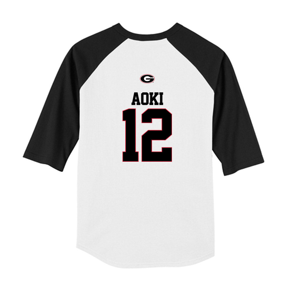 Georgia - NCAA Baseball : Caden Aoki - USA Raglan Youth Raglan T-Shirt-1