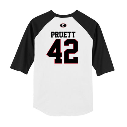 Georgia - NCAA Baseball : Brad Pruett - USA Raglan Raglan Shirt-1