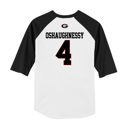 Georgia - NCAA Baseball : Michael Oshaughnessy - USA Raglan Raglan Shirt-1