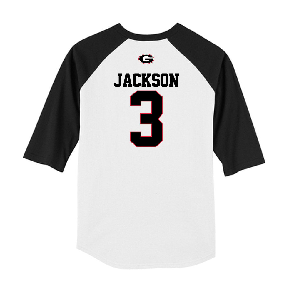 Georgia - NCAA Baseball : Daniel Jackson - USA Raglan Raglan Shirt-1