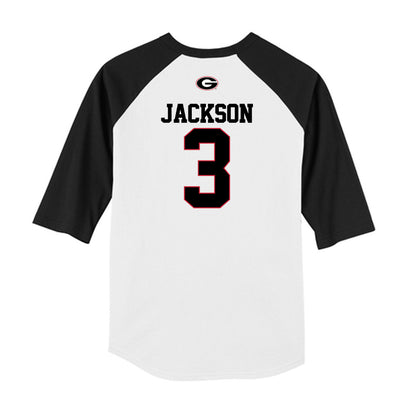 Georgia - NCAA Baseball : Daniel Jackson - USA Raglan Raglan Shirt-1