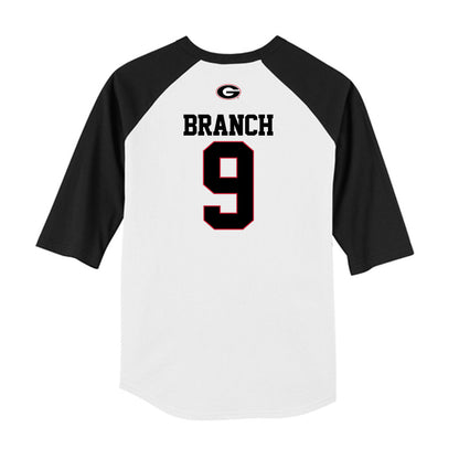 Georgia - NCAA Baseball : Kolby Branch - USA Raglan Raglan Shirt-1