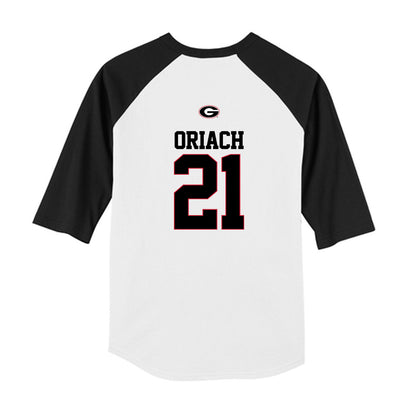 Georgia - NCAA Baseball : Jordy Oriach - USA Raglan Youth Raglan T-Shirt-1