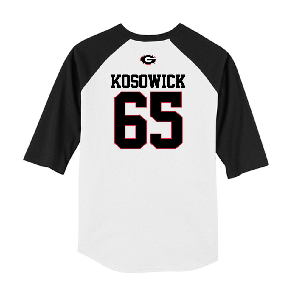 Georgia - NCAA Baseball : Mason Kosowick - USA Raglan Raglan Shirt-1