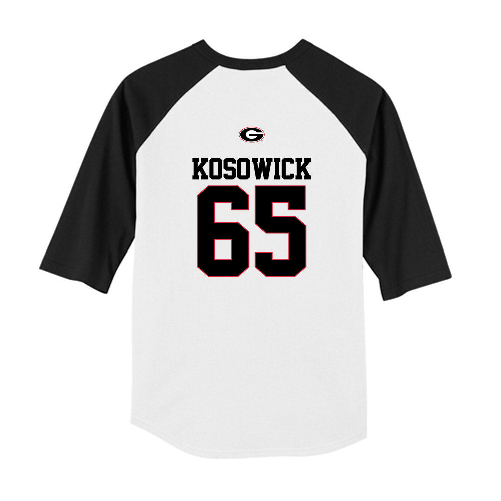 Georgia - NCAA Baseball : Mason Kosowick - USA Raglan Youth Raglan T-Shirt-1