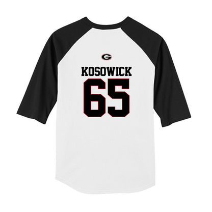 Georgia - NCAA Baseball : Mason Kosowick - USA Raglan Youth Raglan T-Shirt-1