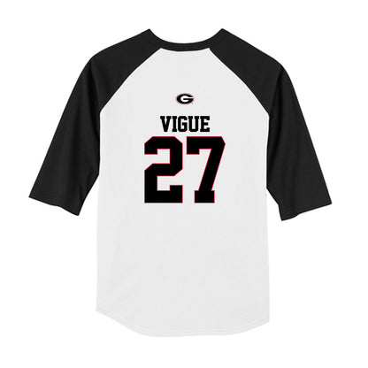 Georgia - NCAA Baseball : Dylan Vigue - USA Raglan Youth Raglan T-Shirt-1