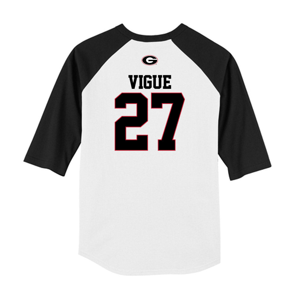 Georgia - NCAA Baseball : Dylan Vigue - USA Raglan Raglan Shirt-1