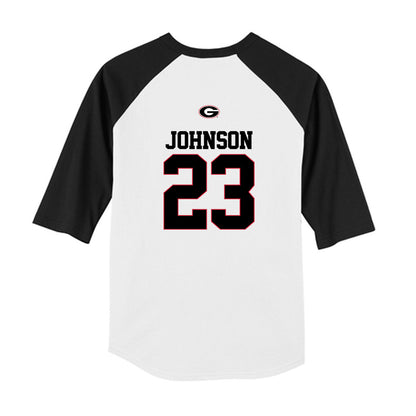 Georgia - NCAA Baseball : Cole Johnson - USA Raglan Youth Raglan T-Shirt-1