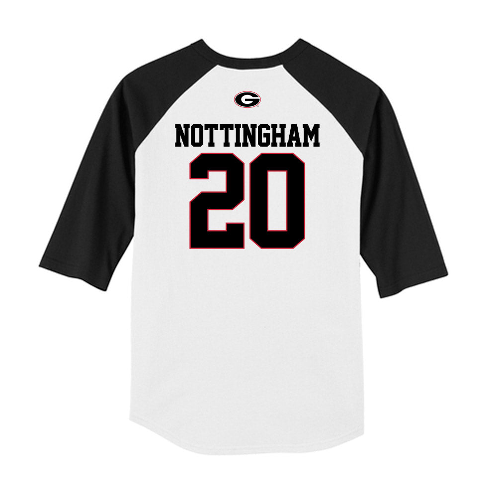 Georgia - NCAA Baseball : Joe Nottingham - USA Raglan Raglan Shirt-1