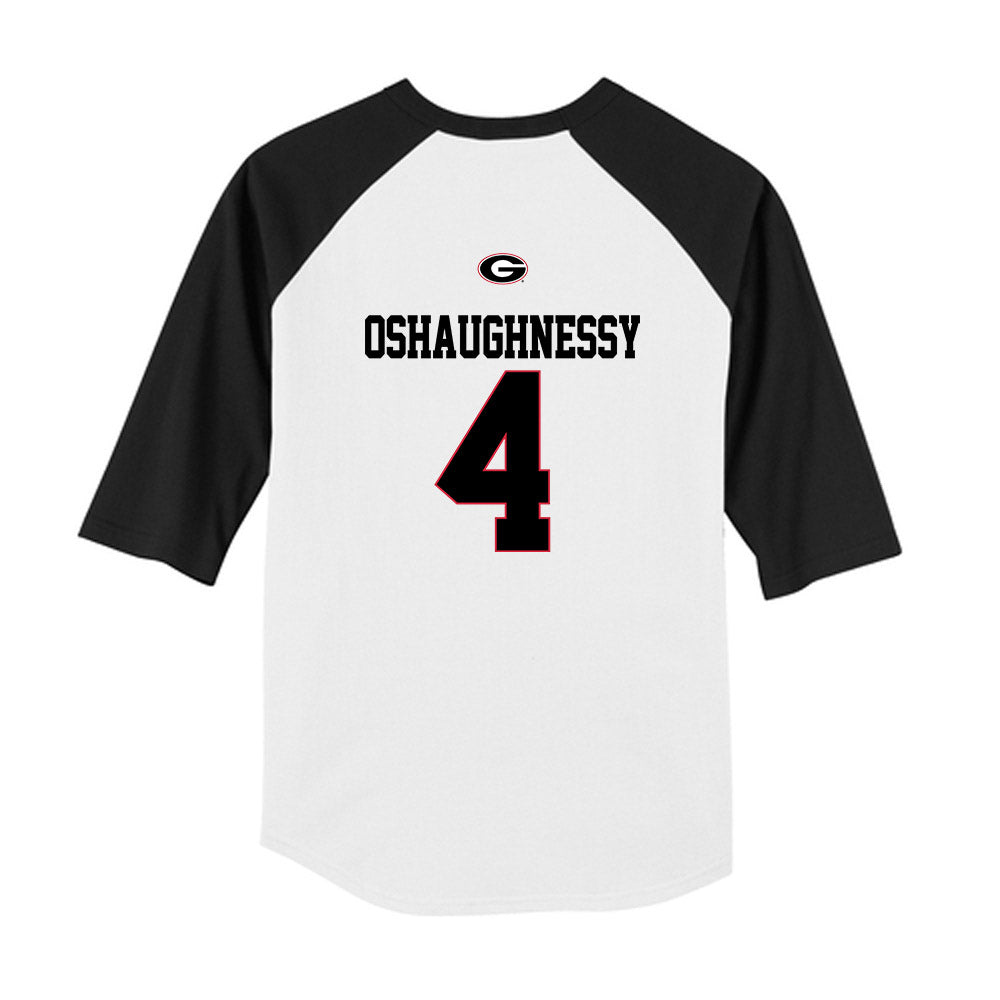 Georgia - NCAA Baseball : Michael Oshaughnessy - USA Raglan Youth Raglan T-Shirt-1