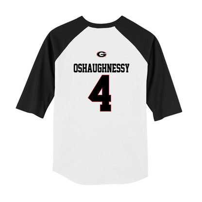Georgia - NCAA Baseball : Michael Oshaughnessy - USA Raglan Youth Raglan T-Shirt-1