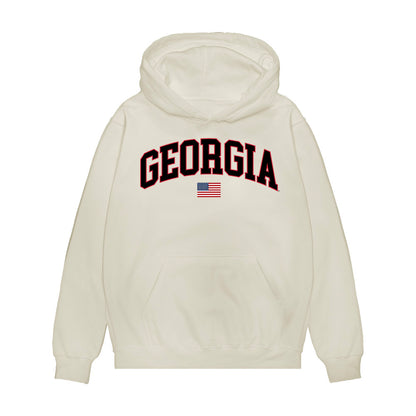 Georgia - NCAA Baseball : Rylan Lujo - USA Raglan Premium Hooded Sweatshirt-0