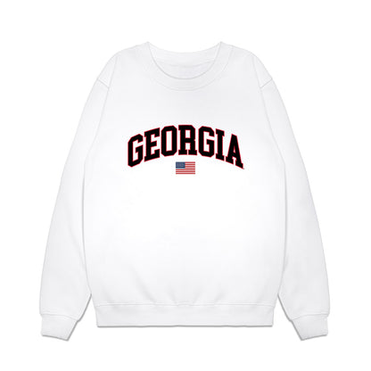 Georgia - NCAA Baseball : Dylan Vigue - USA Raglan Premium Crewneck Sweatshirt-0