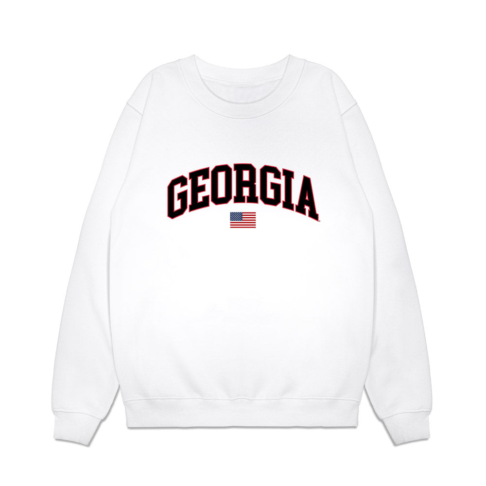 Georgia - NCAA Baseball : Jack Arcamone - USA Raglan Premium Crewneck Sweatshirt-0