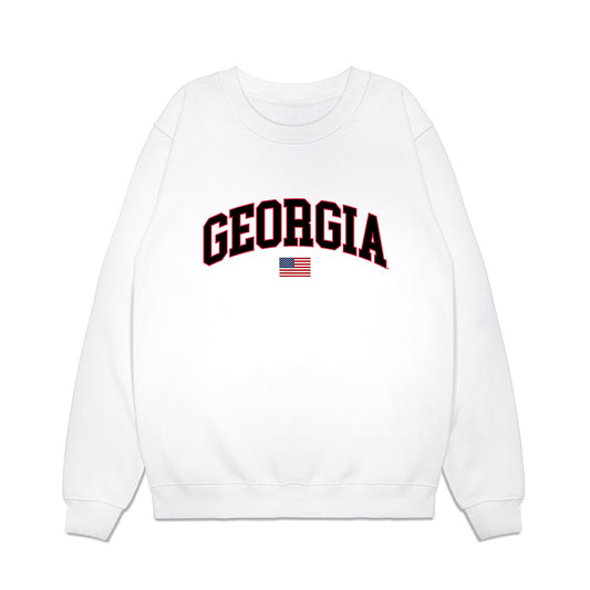 Georgia - NCAA Baseball : Kolby Branch - USA Raglan Premium Crewneck Sweatshirt-0