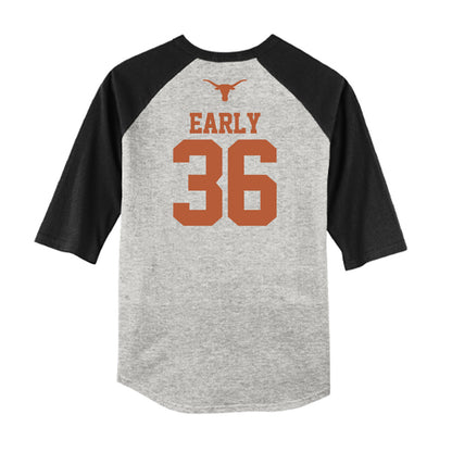 Texas - NCAA Baseball : Callum Early - USA Raglan Raglan Shirt-1