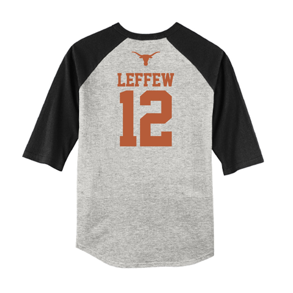 Texas - NCAA Baseball : Haiden Leffew - USA Raglan Raglan Shirt-1
