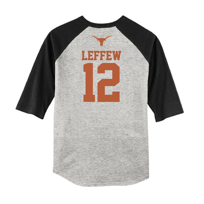 Texas - NCAA Baseball : Haiden Leffew - USA Raglan Raglan Shirt-1