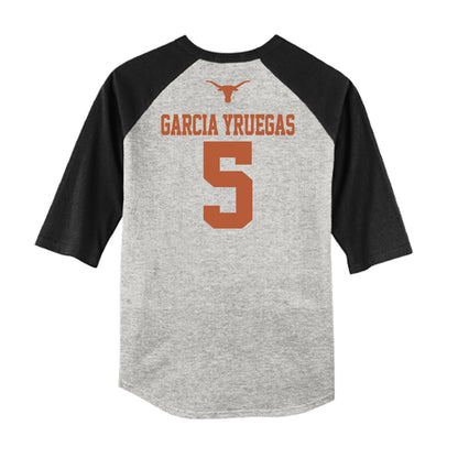 Texas - NCAA Baseball : Felix Garcia Yruegas - USA Raglan Raglan Shirt-1