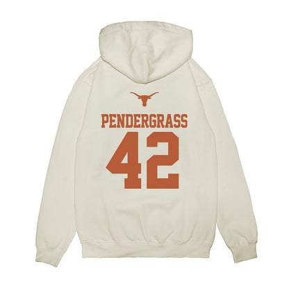 Texas - NCAA Baseball : Dariyan Pendergrass - USA Raglan Premium Hooded Sweatshirt-1