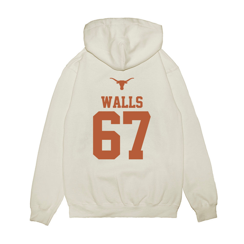 Texas - NCAA Baseball : Brody Walls - USA Raglan Premium Hooded Sweatshirt-1