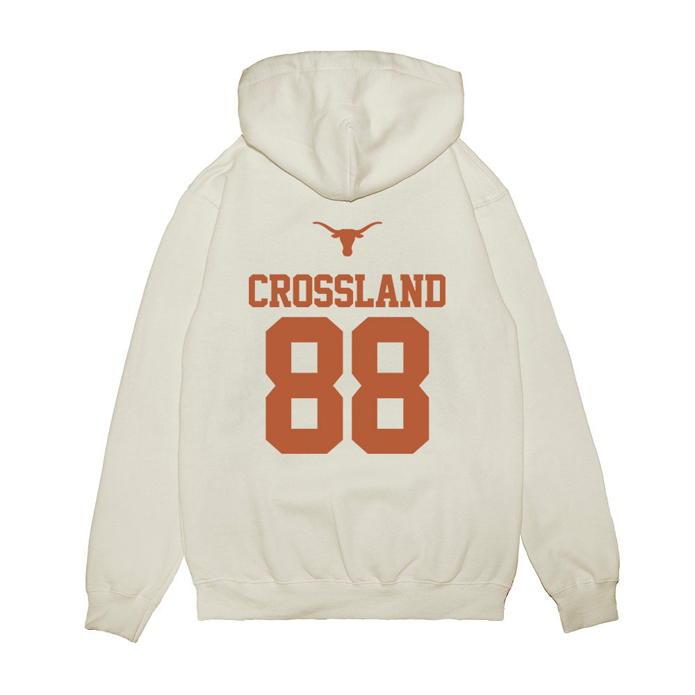 Texas - NCAA Baseball : Brett Crossland - USA Raglan Premium Hooded Sweatshirt-1