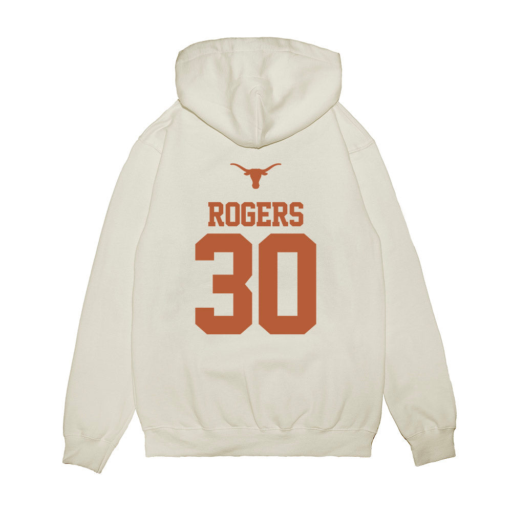 Texas - NCAA Baseball : Kaleb Rogers - USA Raglan Premium Hooded Sweatshirt-1