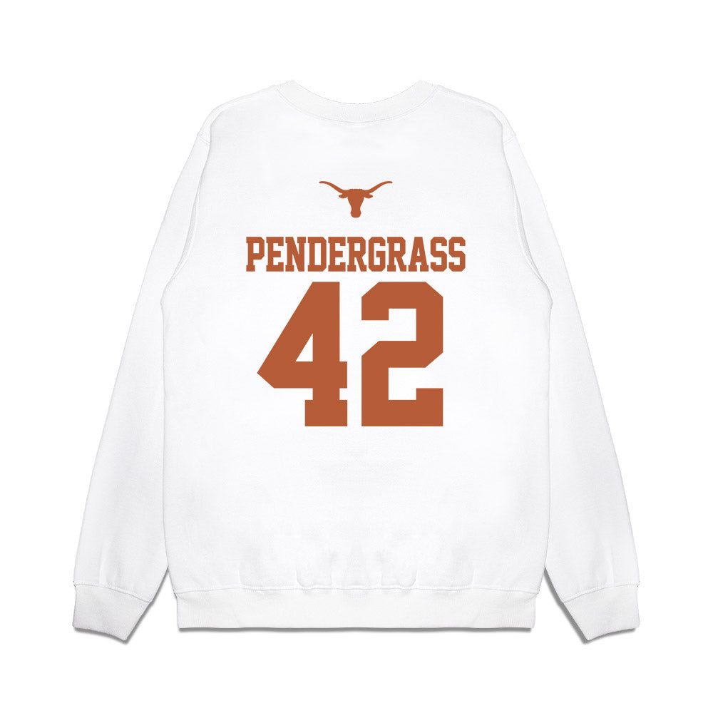 Texas - NCAA Baseball : Dariyan Pendergrass - USA Raglan Premium Crewneck Sweatshirt-1