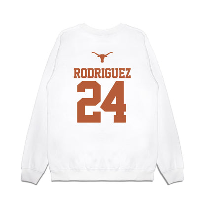 Texas - NCAA Baseball : Adrian Rodriguez - USA Raglan Premium Crewneck Sweatshirt-1
